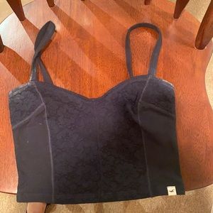 Hollister lace crop top